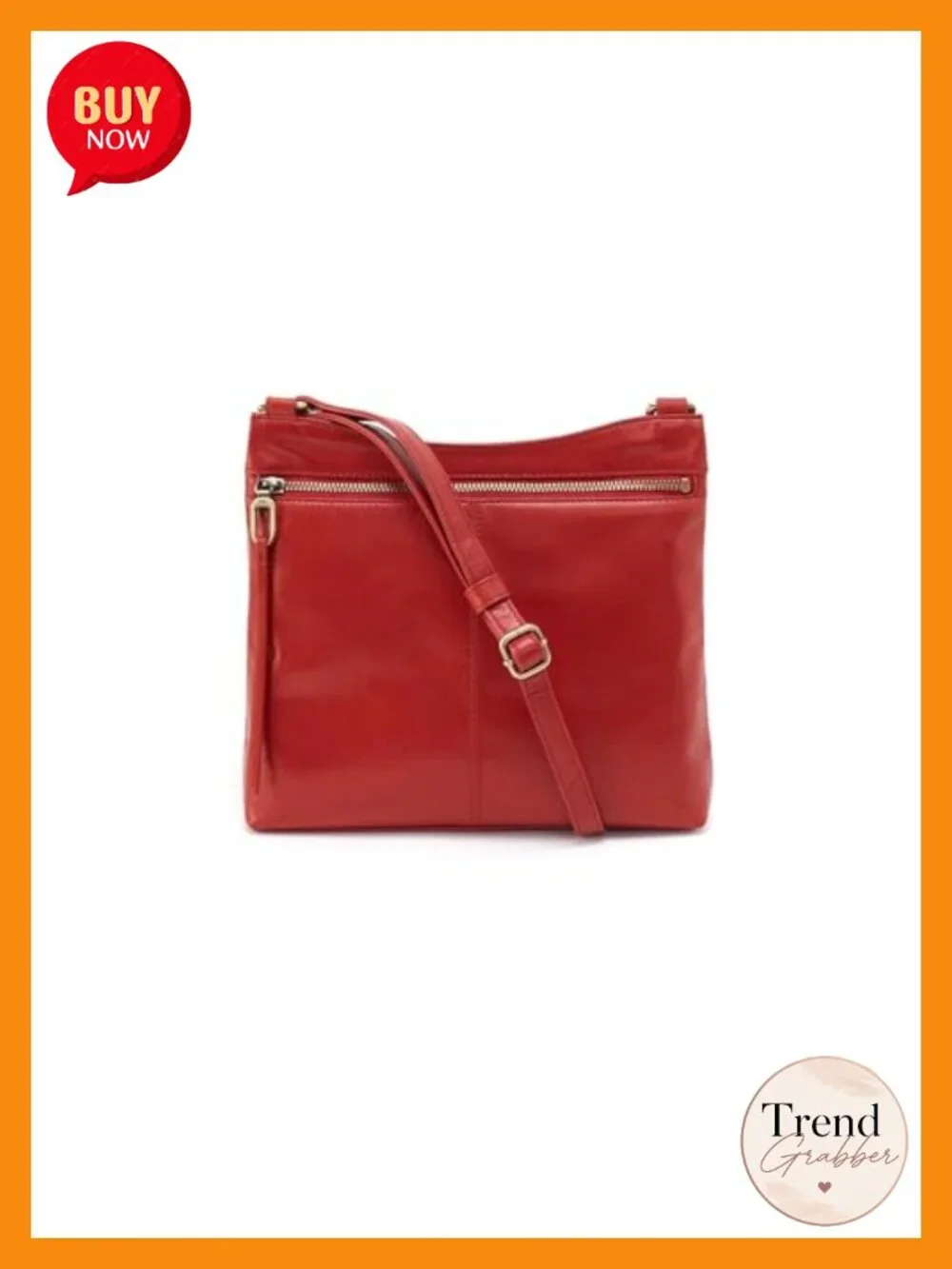 Leather Hobo Crossbody Bag with Adjustable Strap
